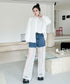 Splicing Mesh Denim